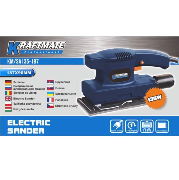 Kraftmate 135W 187мм вибрационная шлифовальная машина KM / SA135-187